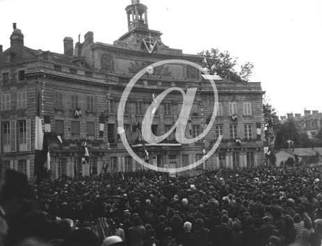 ALENCON(61000) Seconde guerre mondiale Le gnral de Gaulle prononce son discours  l